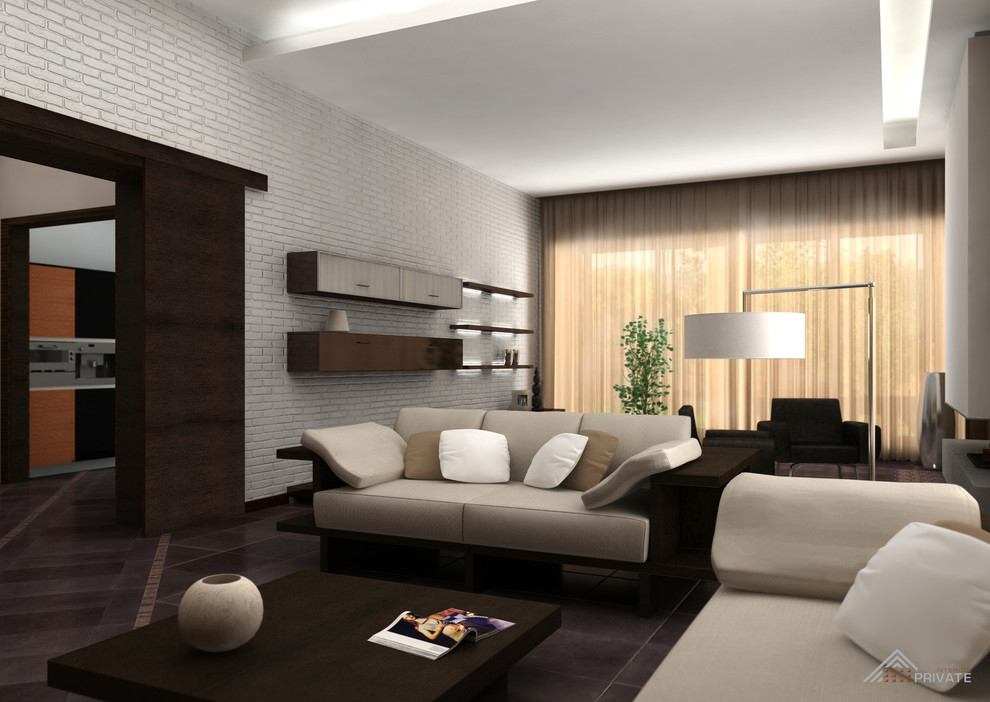 Дизайн-проект частного загородного дома в Московской области. Водники