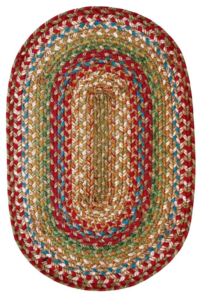 Homespice Decor Azalea Jute Braided Stair Tread 8" x 28" (Oval