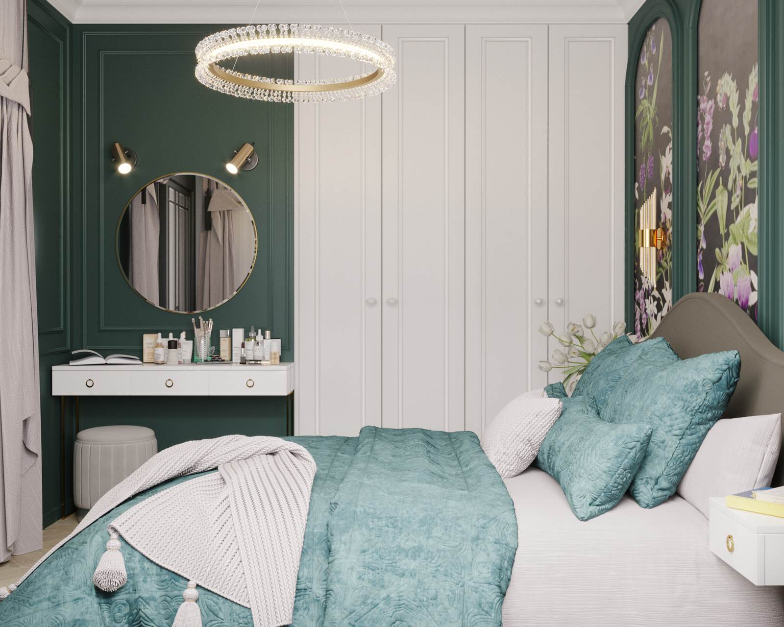 Квартира в неоклассическом стиле для молодой девушки