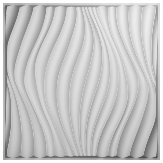 Billow EnduraWall Decorative 3D Wall Panel, 19.625"Wx19.625"H