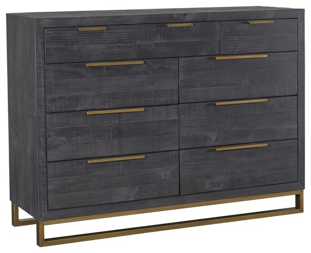 Elle Brleg Reclaimed Wood 9 Drawer Double Dresser Contemporary Dressers By Zin Home Elle Brleg Reclaimed Wood 9 Drawer Double Dresser Contemporary Dressers By Zin Home