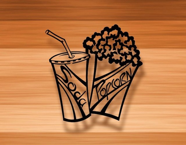 3d Wall Art Decor popcorn and soda - home decor - 3d metal wall art - contemporary 3d Wall Art Decor popcorn and soda - home decor - 3d metal wall art - contemporary