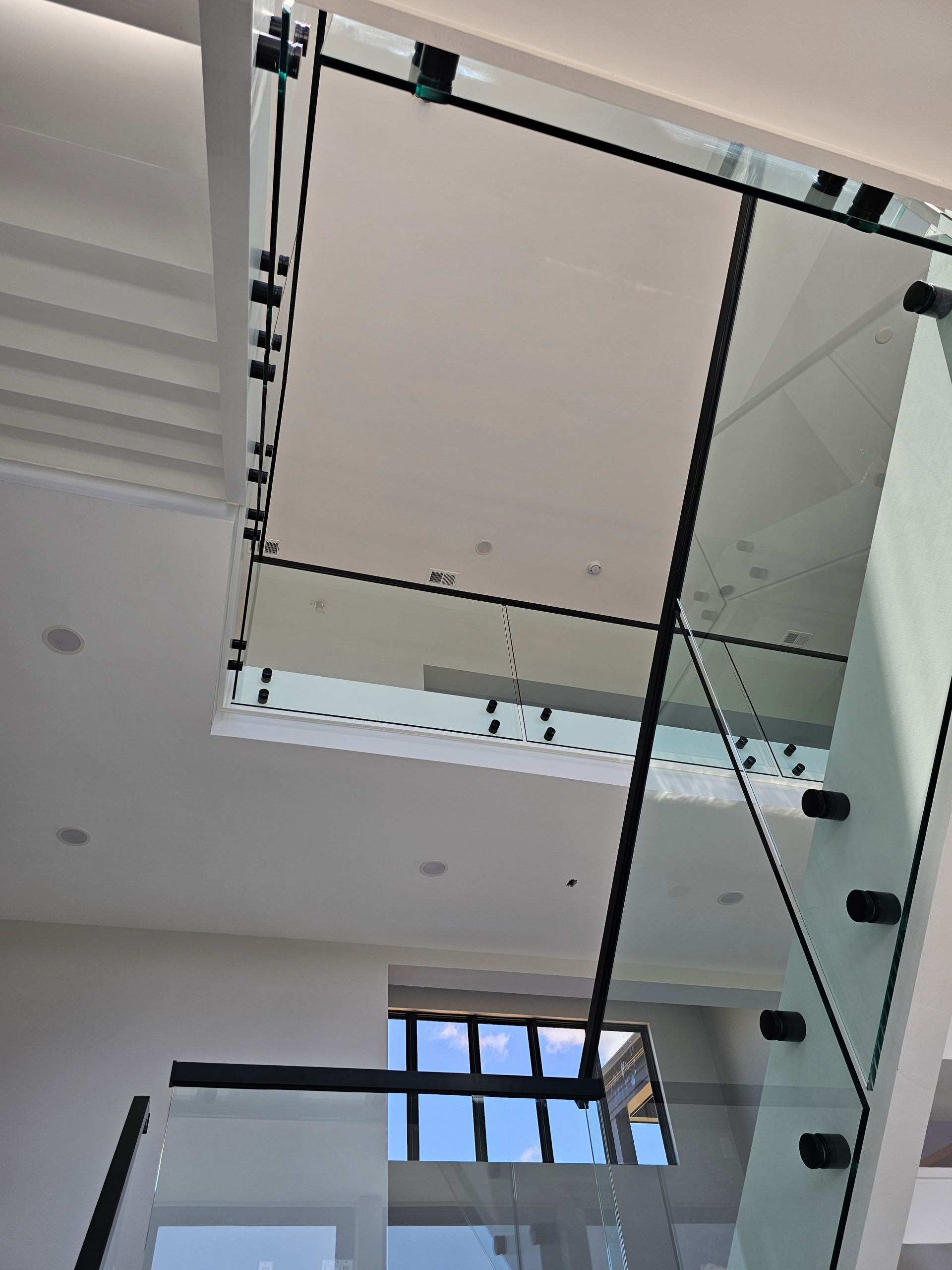 125_Modern Open Rise Stair with Glass Balustrade, Aldie, VA 20105