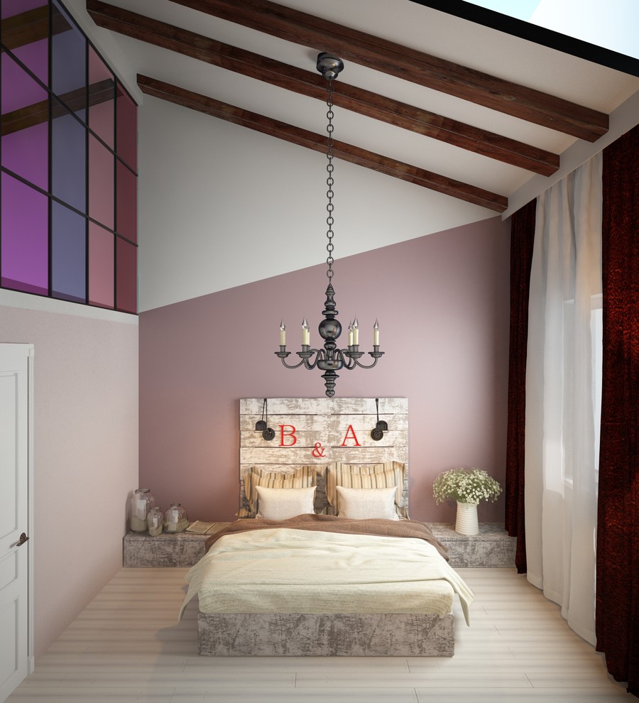 Дизайн квартиры с монсардным этажем для молодой пары