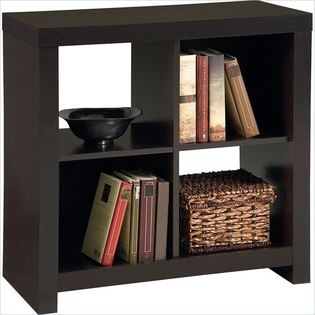 Ameriwood Hollow Core 4-Cube Storage in Black Forest