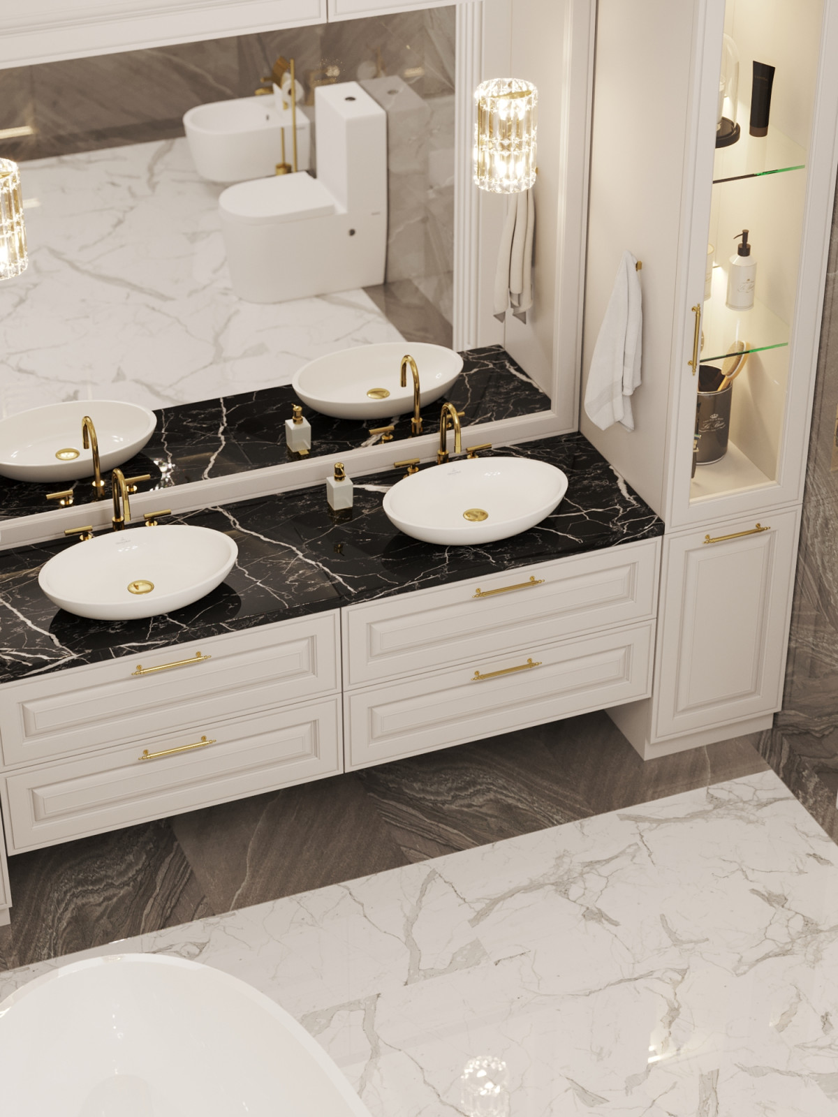 Ванная комната в классическом стиле