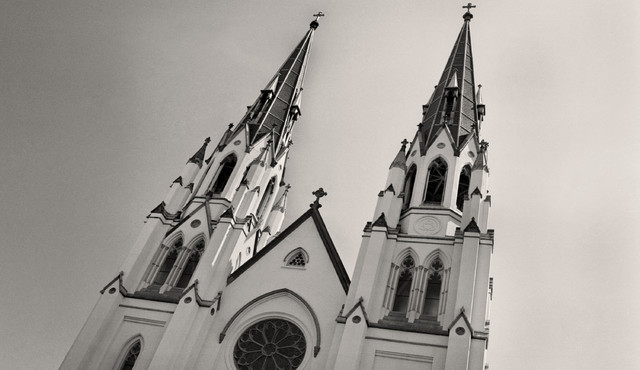 St John the Baptist Cathedral Savannah GA Fine Art Black and White Photography