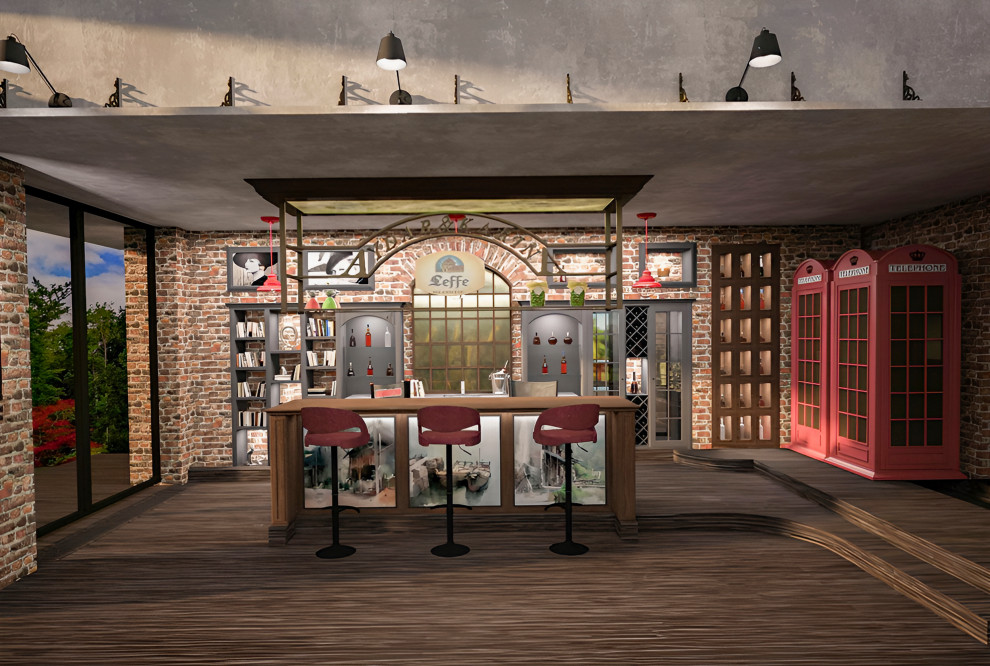 Зимняя веранда в стиле Лофт