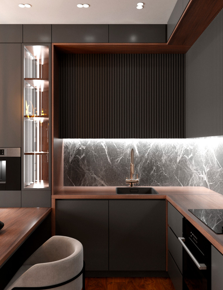 Дизайн-проект кухни-гостиной