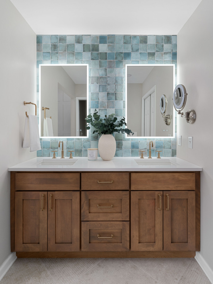 Inspiration for a transitional bathroom remodel