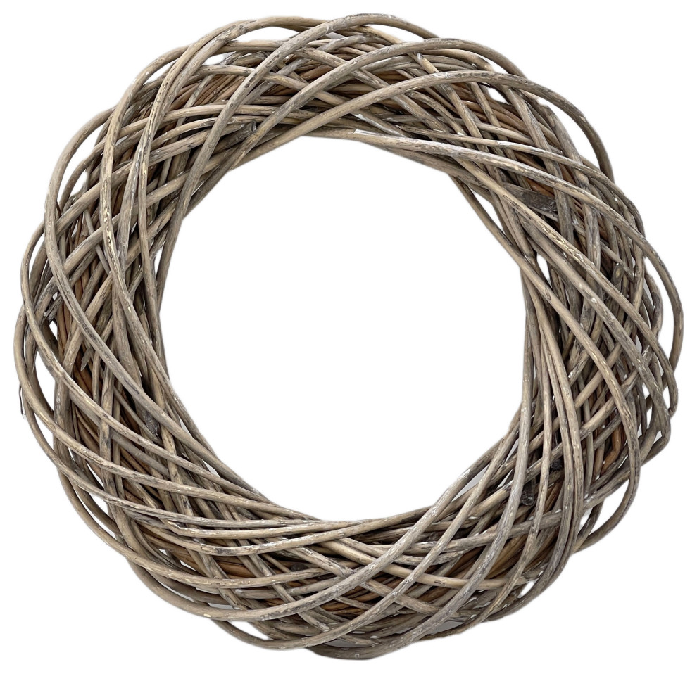 Woven Willow Ring Wreath, 21.7"