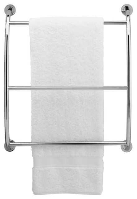 Essentials Wall Mounted Towel Rack, Polished Nickel