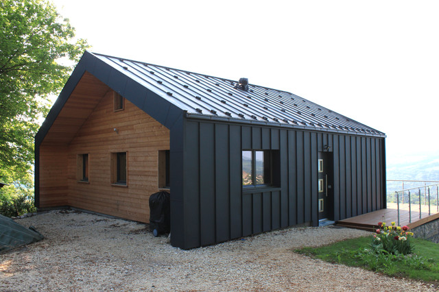 chalet A contemporary-exterior