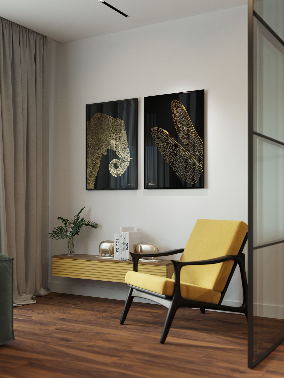 Интерьерная картина "Крылья стрекозы"