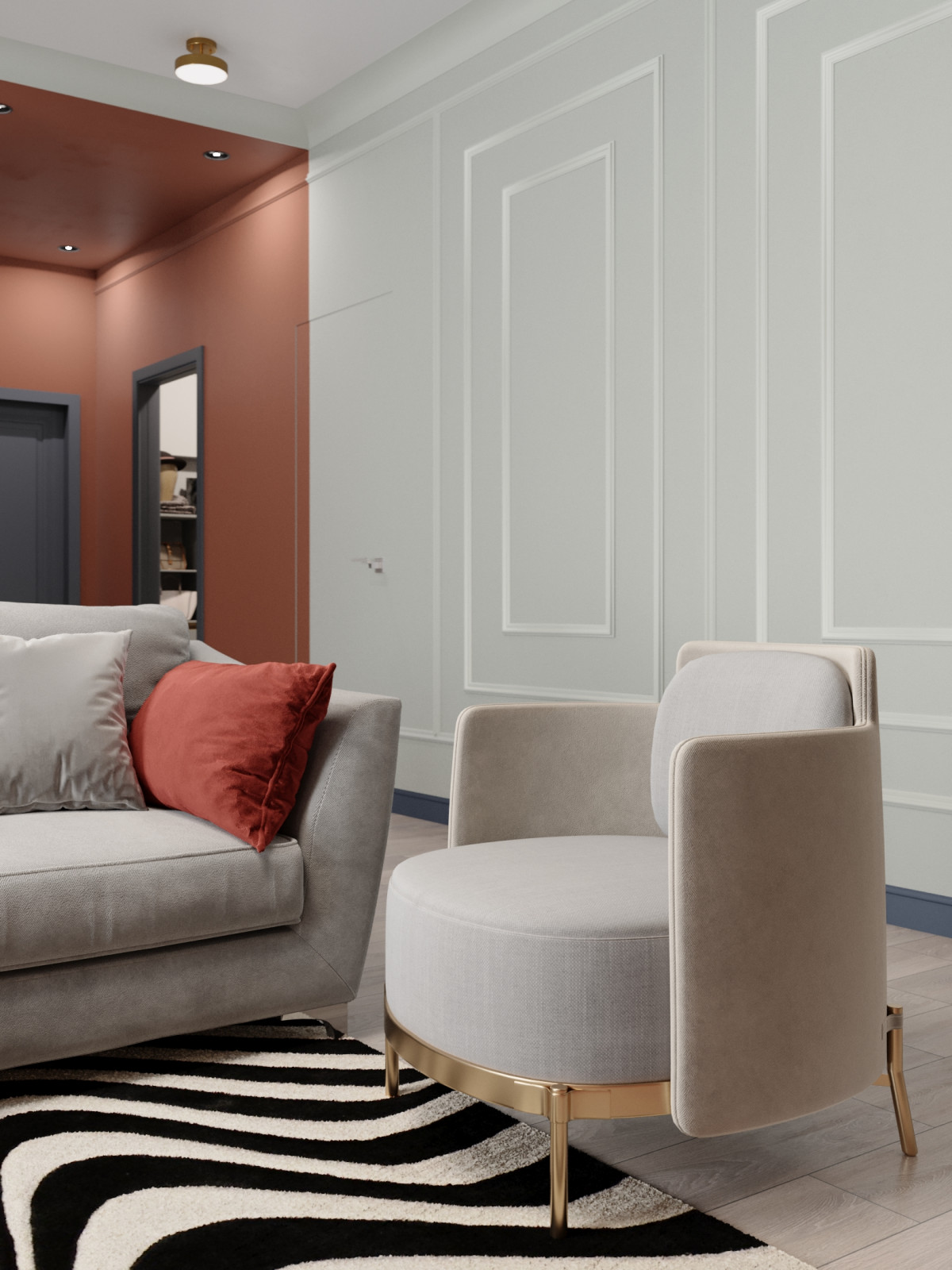 Квартира с ярким характером 120м2