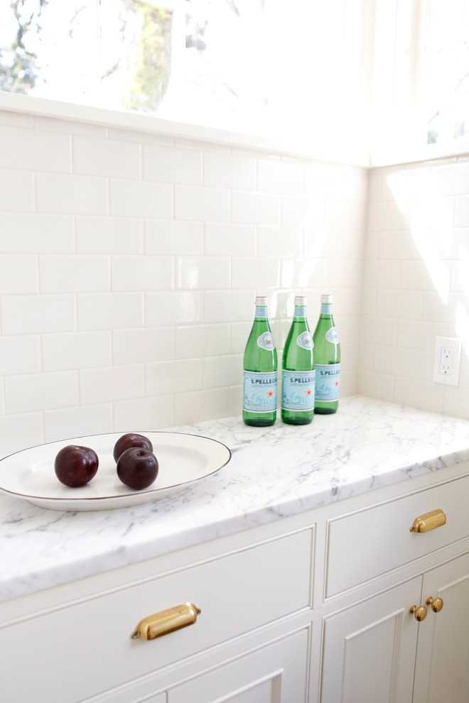 Inspiration for a transitional kitchen remodel in Seattle