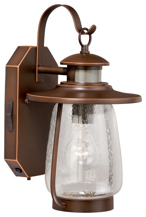 Vaxcel Galway Smart Lighting 73/4" Outdoor Wall Light, Burnished