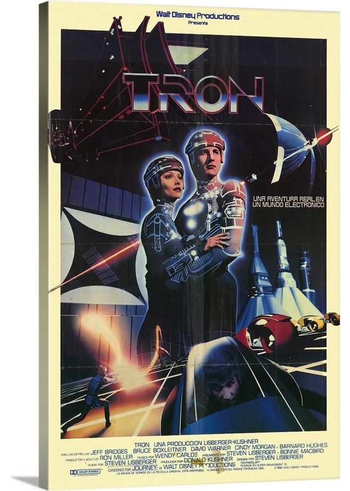 5 Pcs Original TRON Legacy 54x40 Vinyl Wall Art/Decal/Sticker Large Movie Poster 