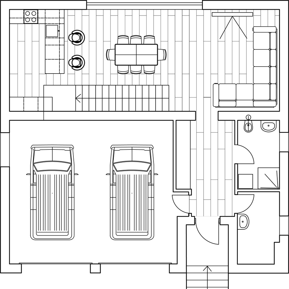 Дом-куб в стиле минимализм среди сосен: фото дизайн-проекта | Houzz Россия