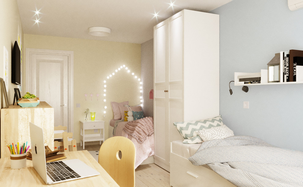 Светлая и лаконичная квартира для семьи с двумя детьми