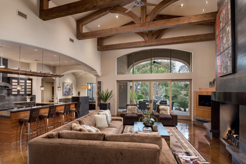 Home design - contemporary home design idea in Phoenix