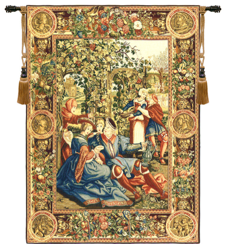 The Month of October European Wall Tapestry Victorian Tapestries