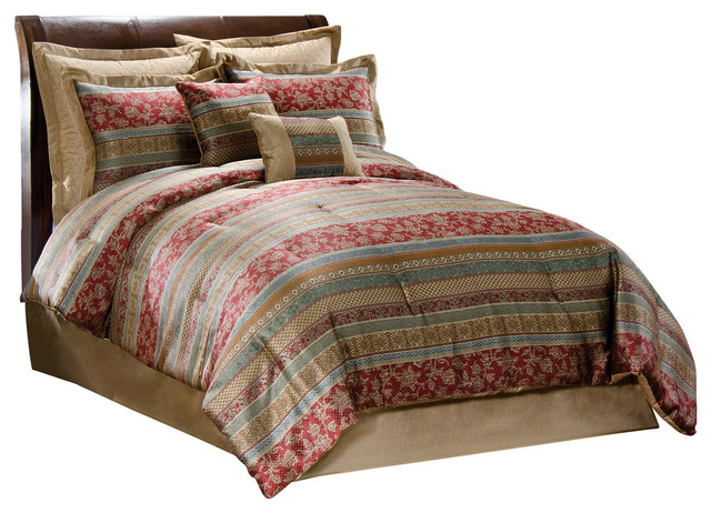 Hickory Street Queen Comforter Set With 4 Bonus Pieces