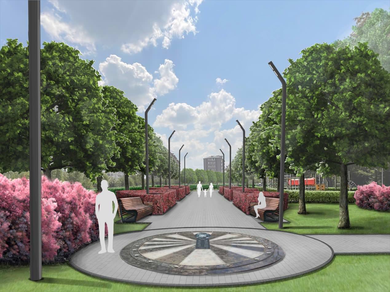 Дизайн-проект благоустройства территории парка РГО, пгт. Афипский
