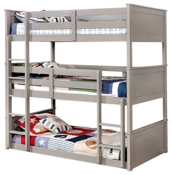 Templeton Triple Bunk Bed, Bunk Beds That Sleep 3