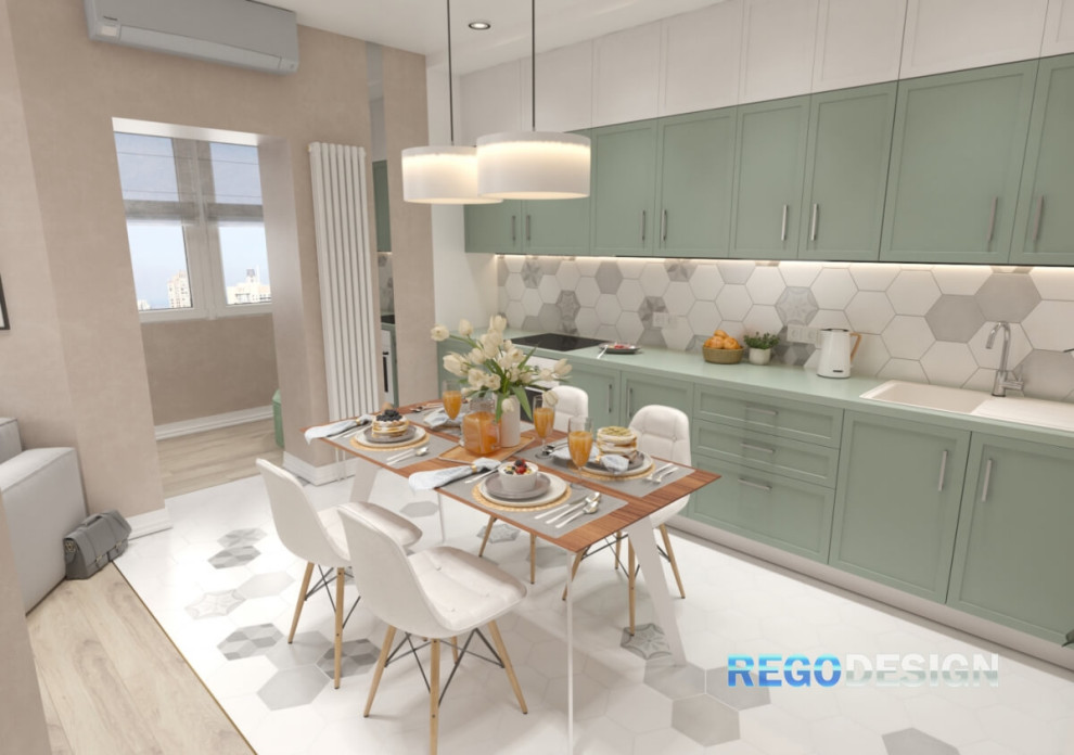 №45 ДИЗАЙН-ПРОЕКТ КВАРТИРЫ В ЖК ПУШКИНСКИЙ 50 КВ.М.