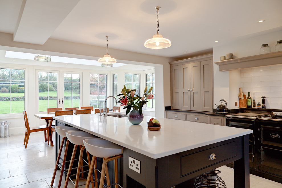Photo of an expansive traditional kitchen in Hampshire.