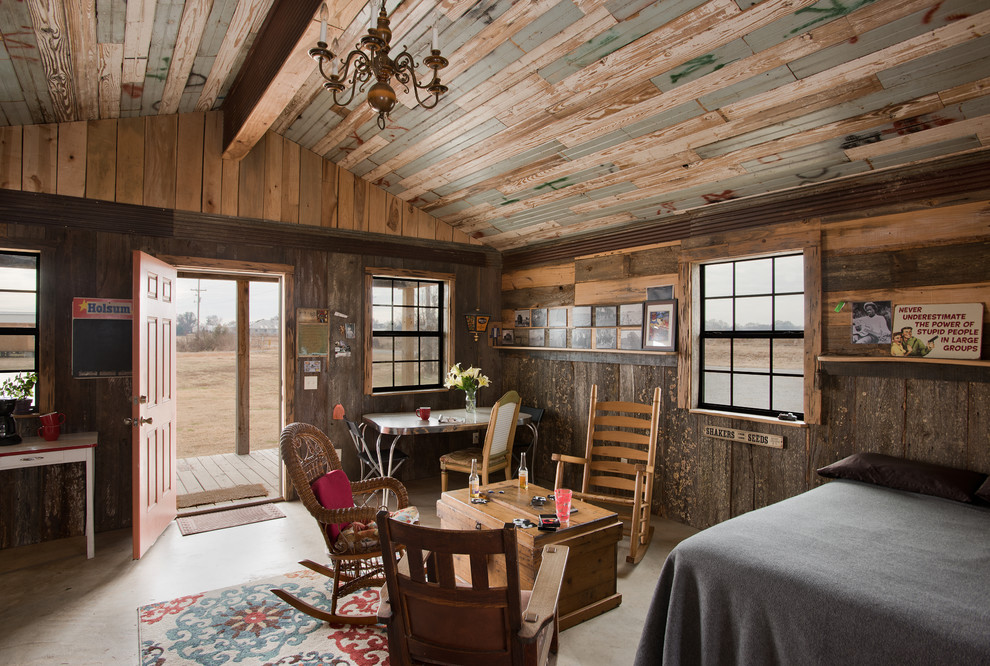 Photo of a country home design in Jackson.