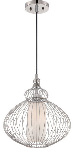 Quoizel CKST1514 Strands 1 Light Pendant with Cylindrical Glass Shade