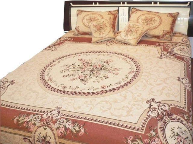 Clementine Chenille Woven Quilt Set Orange And Tan Traditional Clementine Chenille Woven Quilt Set Orange And Tan Queen