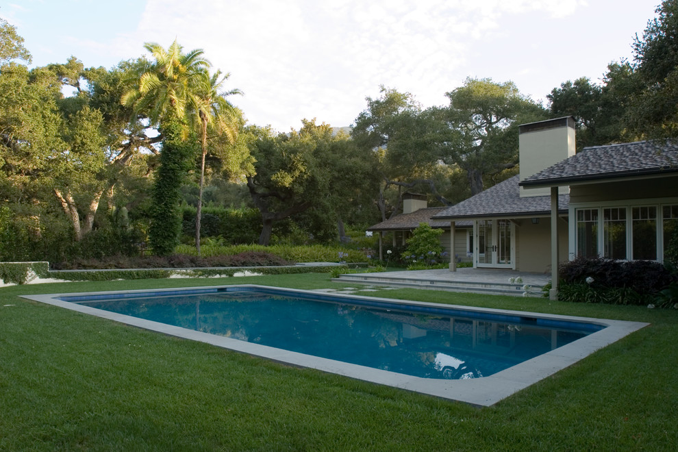 Photo of a traditional pool in Santa Barbara.