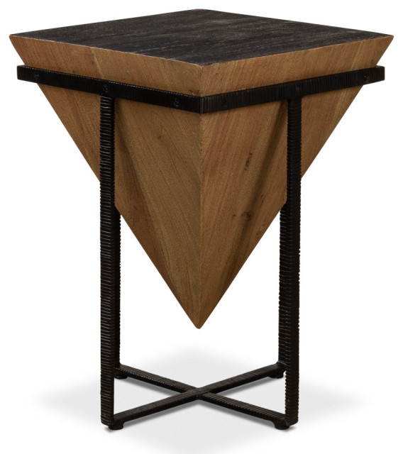 Hardy Inverted Obelisk Table - Industrial - Side Tables And End Tables ...