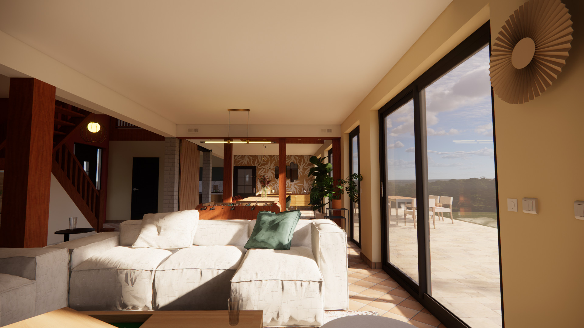 Projet 3D - Aménagement d'un RDC de maison