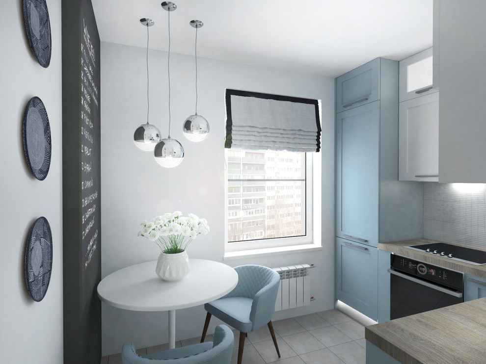 Двушка в голубых тонах