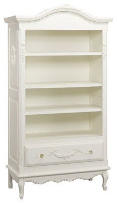 AFK Art for Kids Furniture Tall Bookcase Shown in Antico White