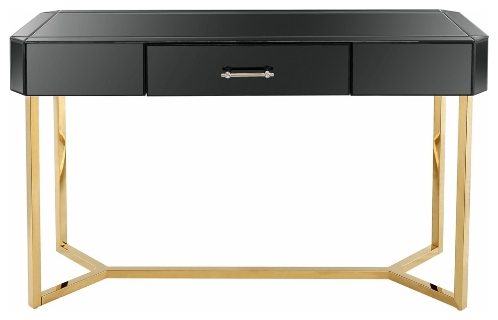 Black and Gold Console Table - Contemporary - Console Tables - by ...