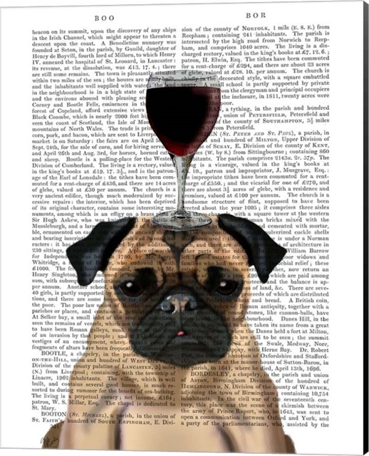 Dog Au Vin Pug Canvas Wall Art By Fab Funky 12 X15