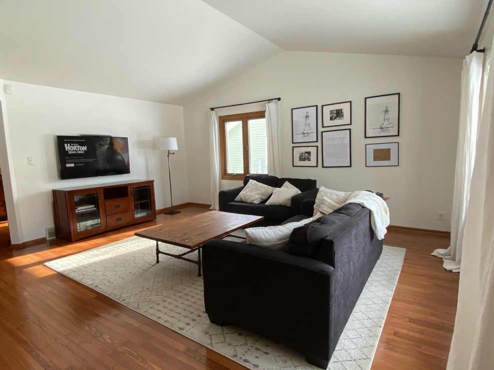 Couch off center of window