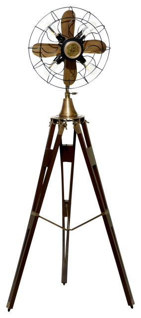 Industrial Brown Aluminum Metal Floor Lamp 18902