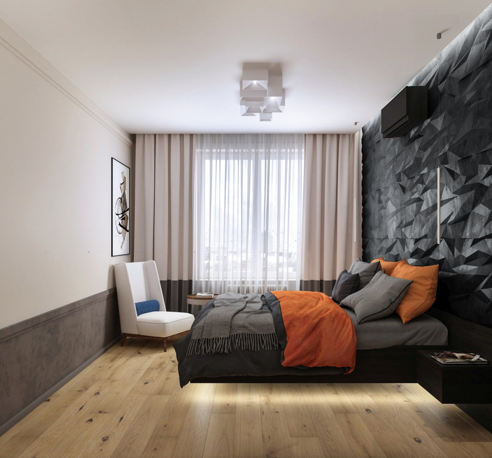 Дизайн-проект интерьера квартиры 61м2 в ЖК "Среда"