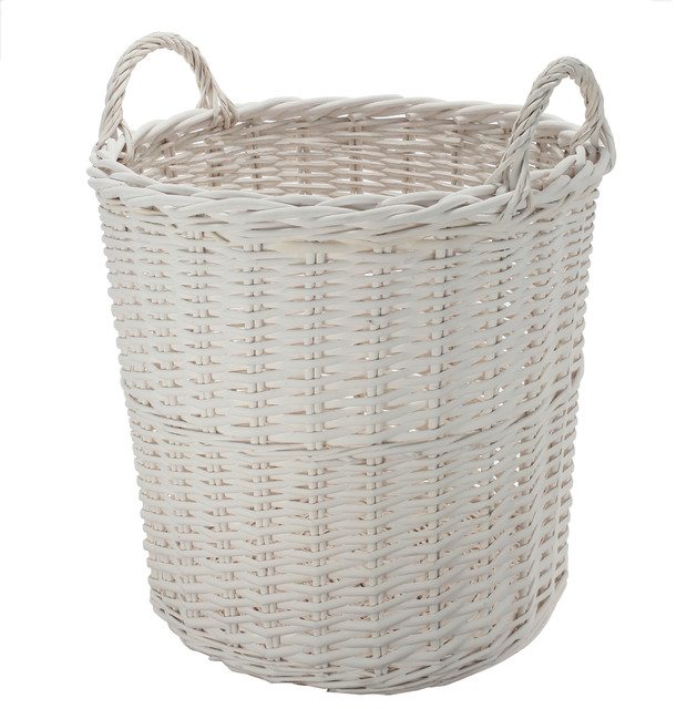 Susanne Handled Wicker Basket Farmhouse Baskets by A&B Home