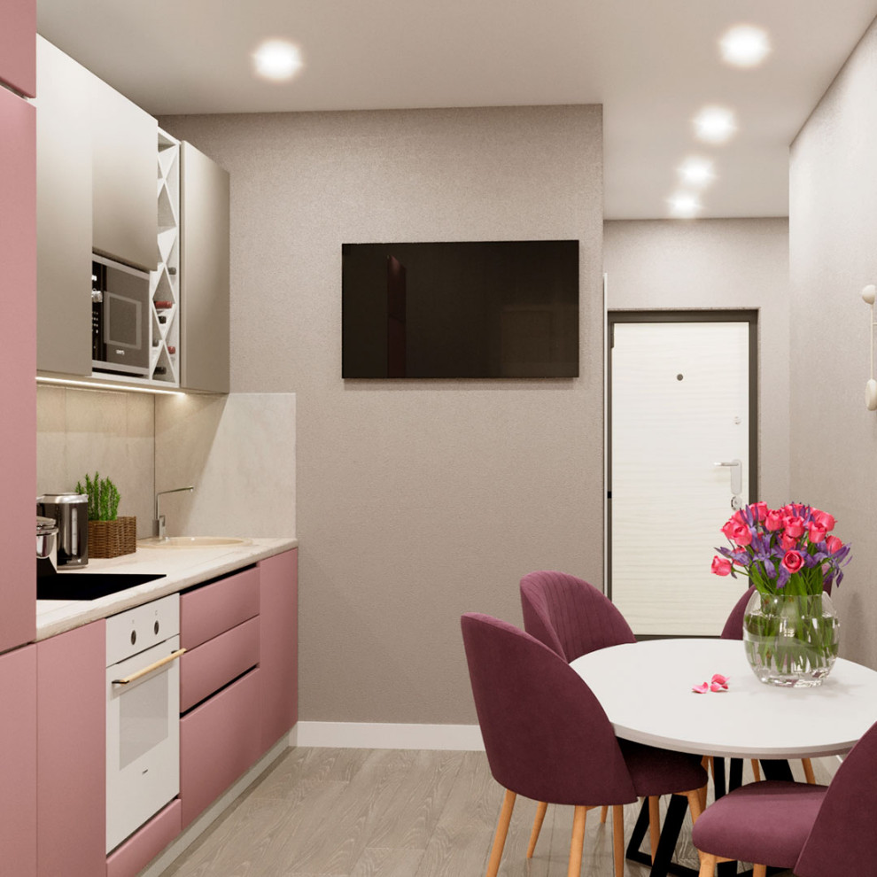 Дизайн проект однокомнатной квартиры для самостоятельной молодой девушки