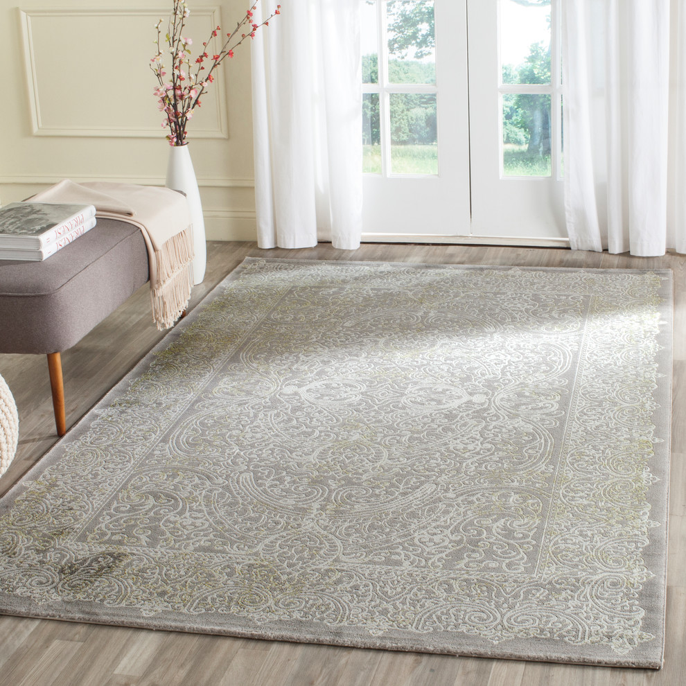 Safavieh Passion Woven Rug, Gray/Green, 2'2" X 8' Traditional Area