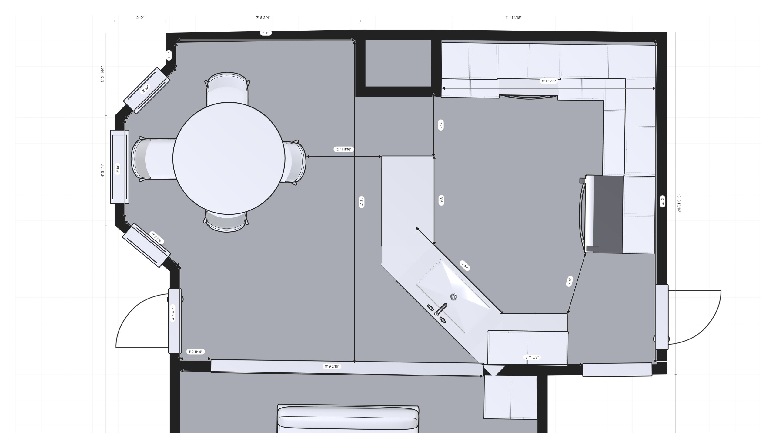 Modern Kitchen Layout change