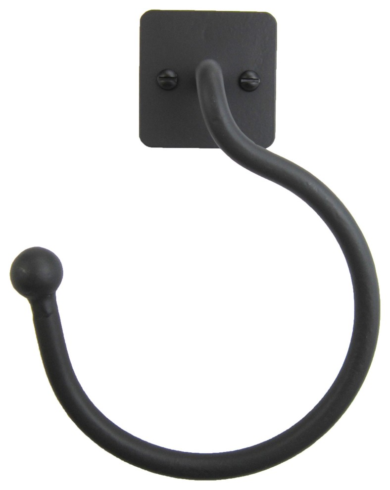 Classic Farmhouse Iron Towel Ring SBHR11 Transitional Towel Rings