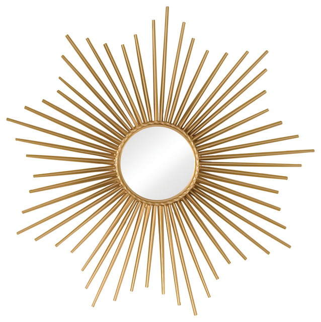 Mini Sunburst Mirror Gold